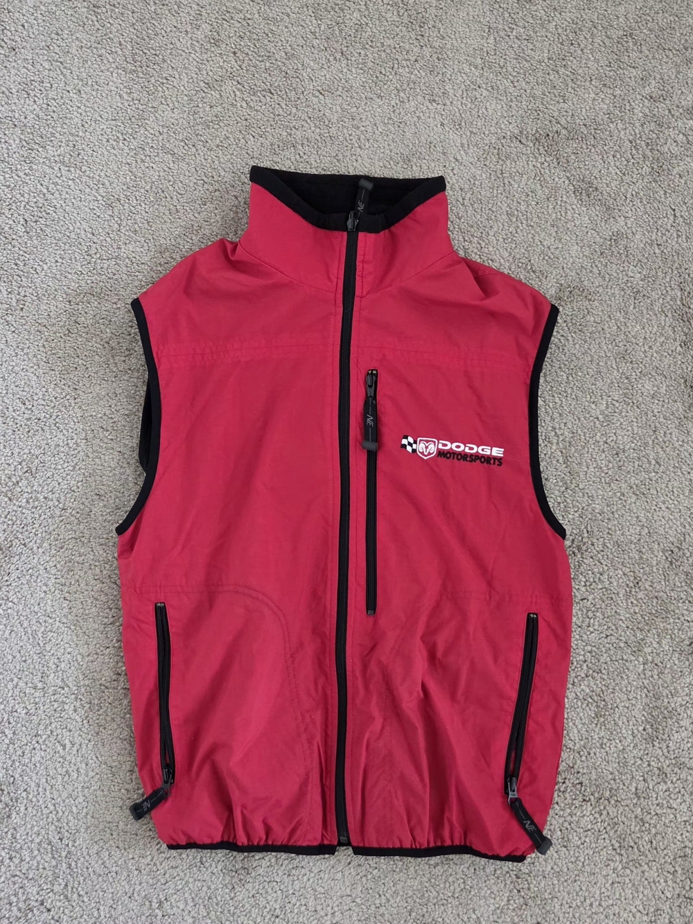 Vintage North End Dodge Motorsports Red Vest Men's Small